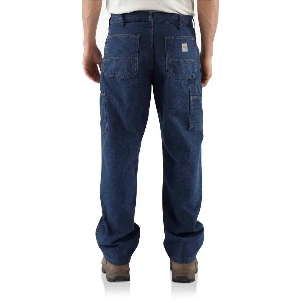Carhartt NEW FRB13 Flame Resistant Signature Denim Dungaress MSRP $85 48x34‎